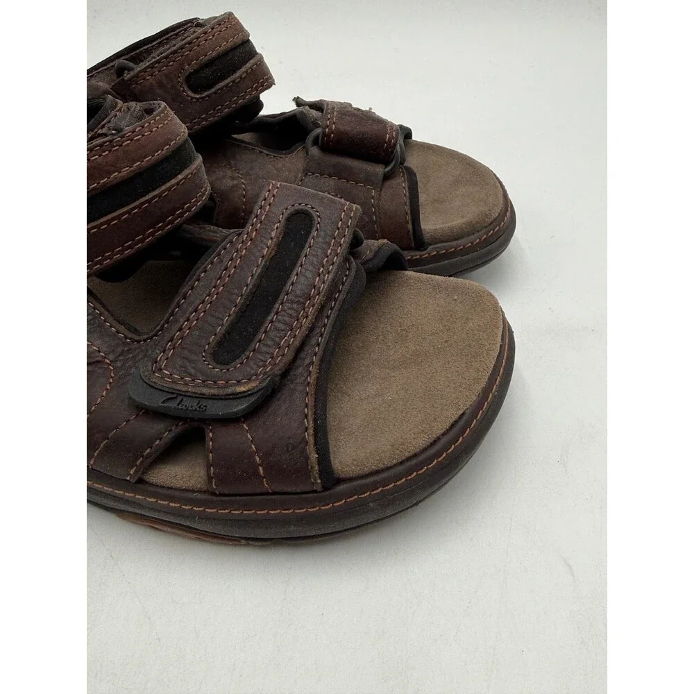 Clarks HUDSON 71812 Men's NEW Fisherman-Style Sandal Brown US Size 7 M